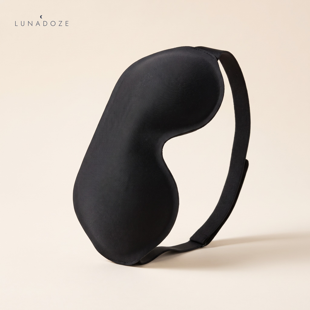 Lunadoze 3D Sleep Mask in black