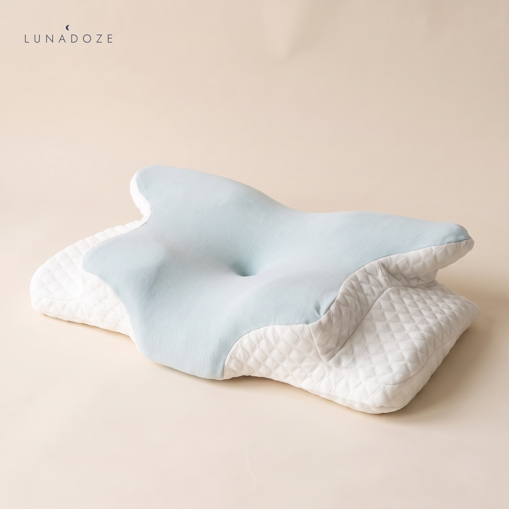Lunadoze Contour Pillow in blue